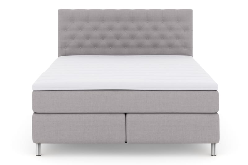 Komplett Sängpaket Choice No 3 180x200 Fast - Ljusgrå|Metall - Komplett sängpaket - Kontinentalsäng - Dubbelsäng