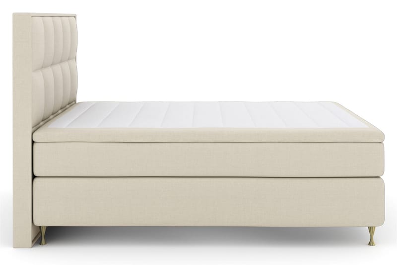 Komplett Sängpaket Choice No 5 210x210 Fast Latex - Beige|Guld - Kontinentalsäng - Dubbelsäng - Komplett sängpaket