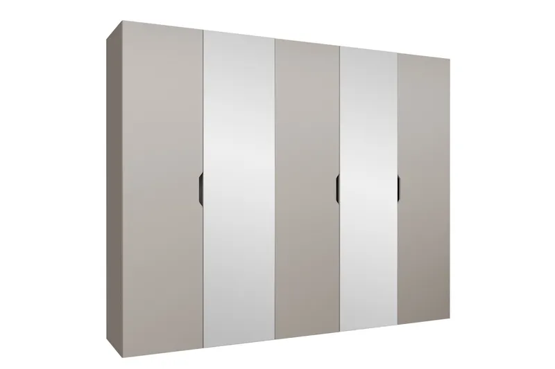 Abano Garderob m. Spegel 52x202 cm, Beige