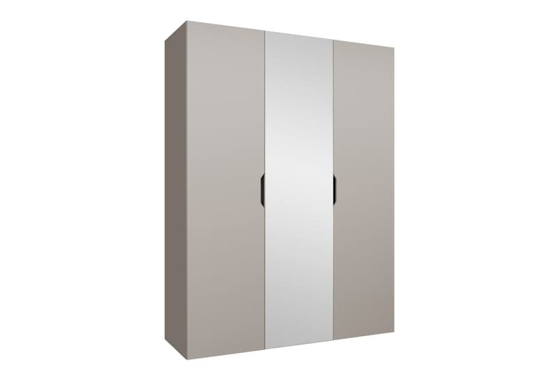 Abano Garderob m. Spegel 52x202 cm - Beige - Förvaring - Garderober & garderobssystem