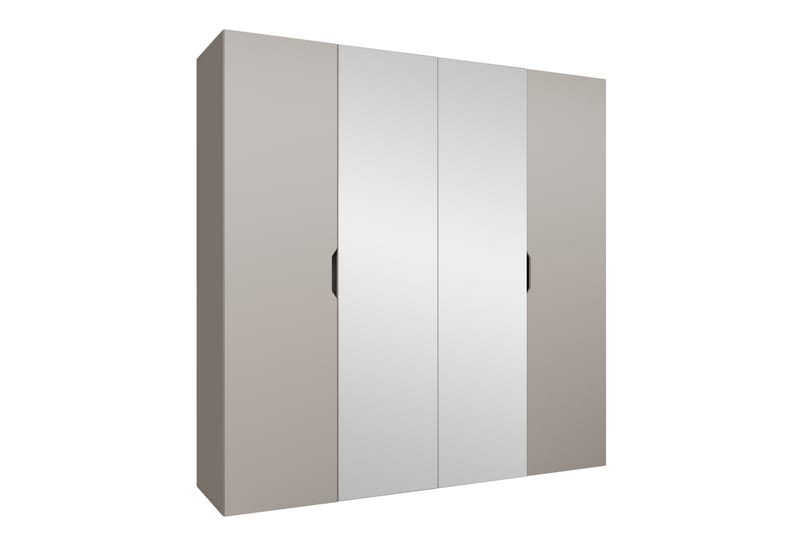 Abano Garderob m. Spegel 52x202 cm - Beige - Förvaring - Garderober & garderobssystem