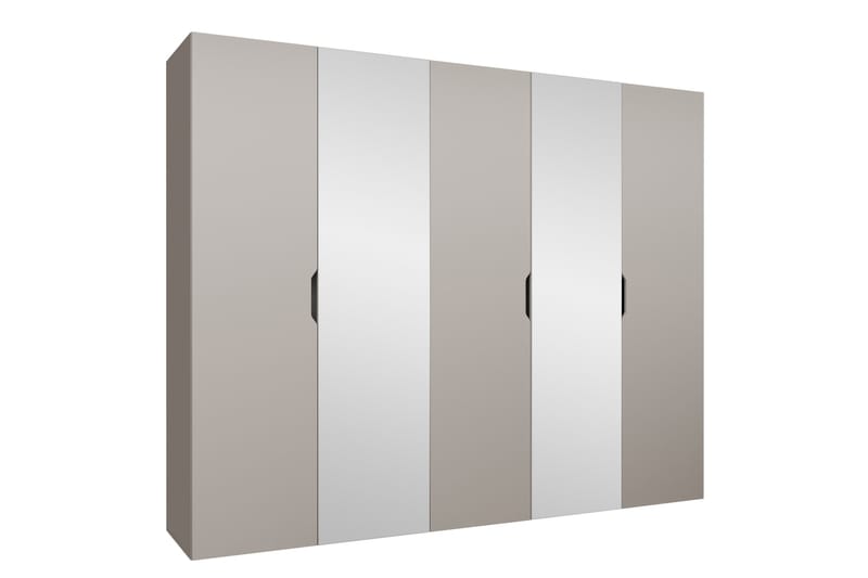 Abano Garderob m. Spegel 52x202 cm - Beige - Förvaring - Garderober & garderobssystem