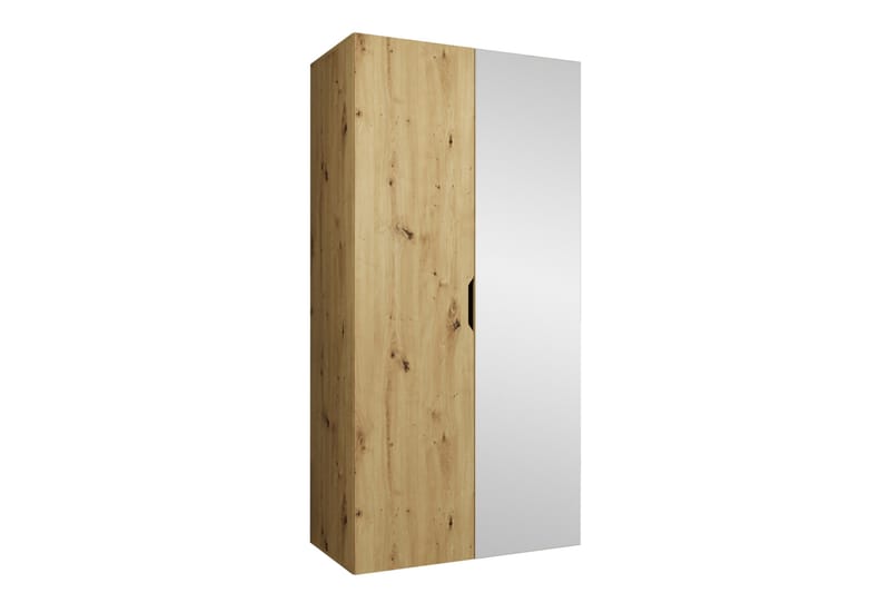 Abano Garderob m. Spegel 52x202 cm, Brun