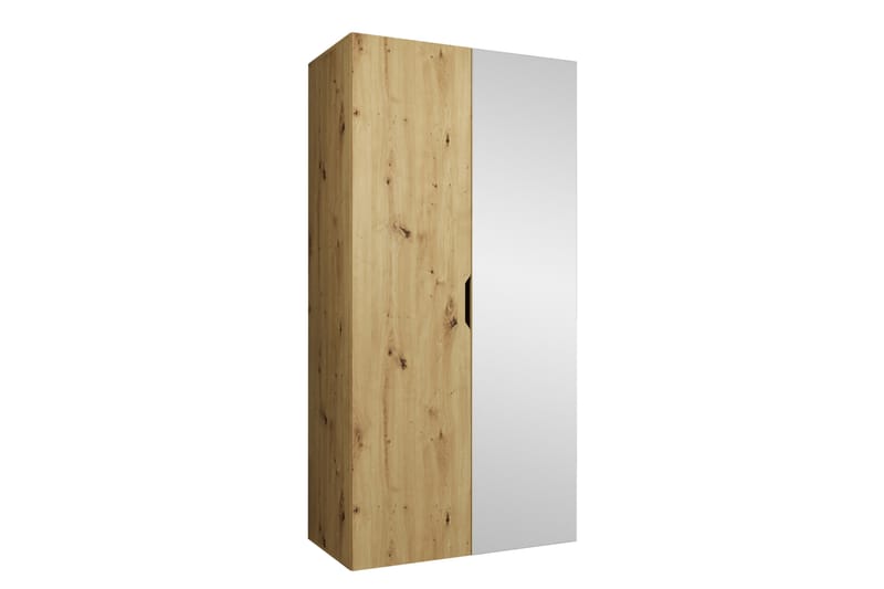 Abano Garderob m. Spegel 52x202 cm - Brun - Förvaring - Garderober & garderobssystem