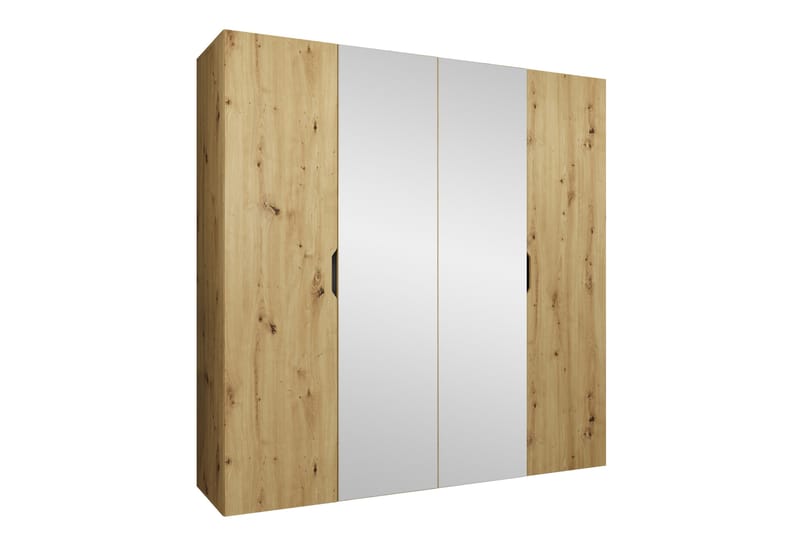 Abano Garderob m. Spegel 52x202 cm - Brun - Förvaring - Garderober & garderobssystem