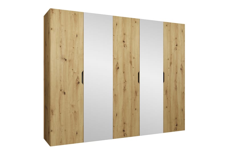 Abano Garderob m. Spegel 52x202 cm - Brun - Förvaring - Garderober & garderobssystem