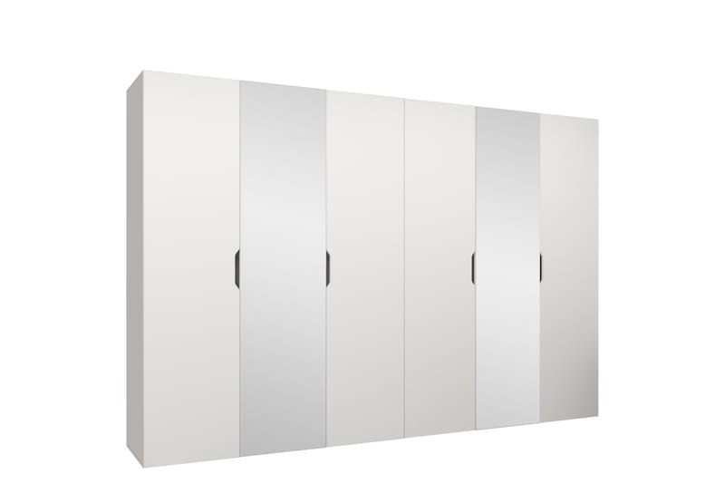 Abano Garderob m. Spegel 52x202 cm - Vit - Förvaring - Garderober & garderobssystem