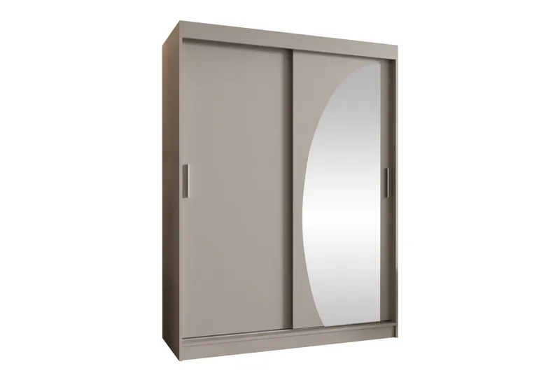 Amira Garderob m. Spegel 150x200 cm, Beige