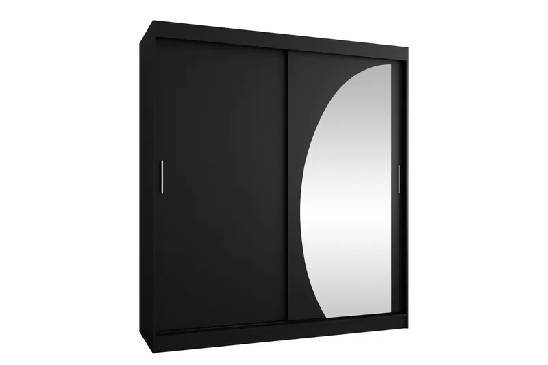 Amira Garderob m. Spegel 180x200 cm, Beige