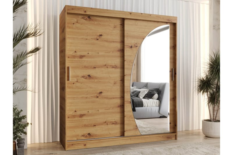 Amira Garderob m. Spegel 180x200 cm - Förvaring - Garderober & garderobssystem