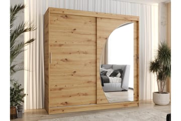 Amira Garderob m. Spegel 200x200 cm - Grå - Förvaring - Garderober & garderobssystem