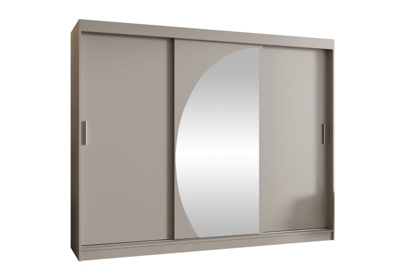 Amira Garderob m. Spegel 250x200 cm - Beige - Förvaring - Garderober & garderobssystem