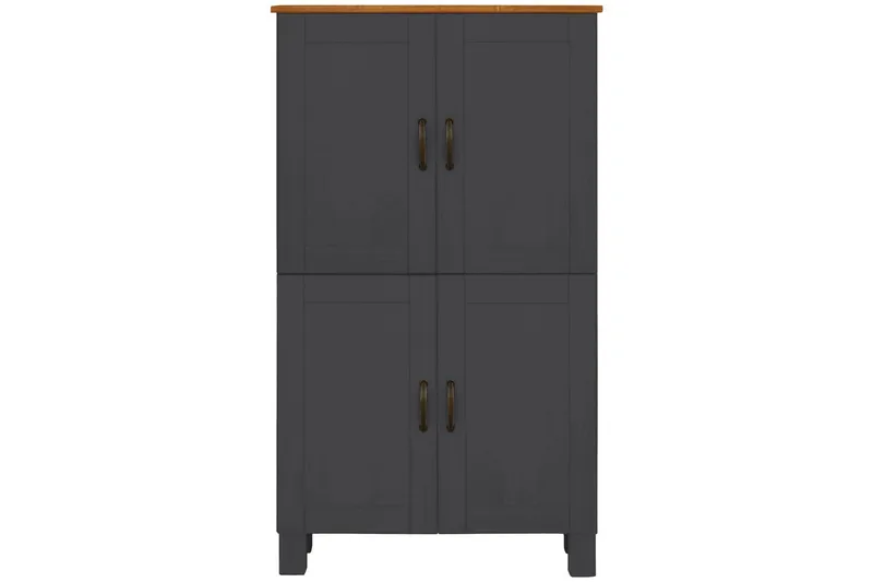 Alby Högskåp till Badrum 130x75x30 cm - Grå - Förvaring - Badrumsförvaring - Väggskåp & högskåp