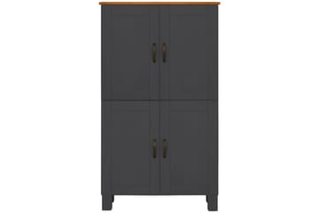 Alby Högskåp till Badrum 130x75x30 cm - Grå - Förvaring - Badrumsförvaring - Väggskåp & högskåp