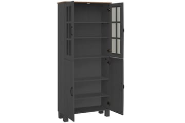 Alby Högskåp till Badrum 130x75x30 cm - Grå - Förvaring - Badrumsförvaring - Väggskåp & högskåp