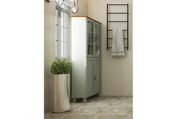 Alby Högskåp till Badrum 130x75x30 cm - Grön - Förvaring - Badrumsförvaring - Väggskåp & högskåp