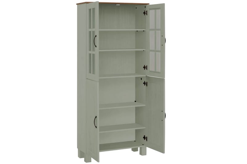 Alby Högskåp till Badrum 130x75x30 cm - Grön - Förvaring - Badrumsförvaring - Väggskåp & högskåp