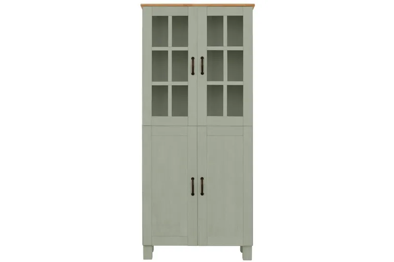 Alby Högskåp till Badrum 130x75x30 cm - Grön - Förvaring - Badrumsförvaring - Väggskåp & högskåp