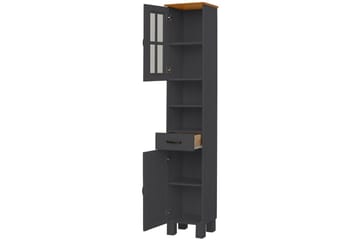 Alby Högskåp till Badrum 180x33x30 cm - Grå - Förvaring - Badrumsförvaring - Väggskåp & högskåp