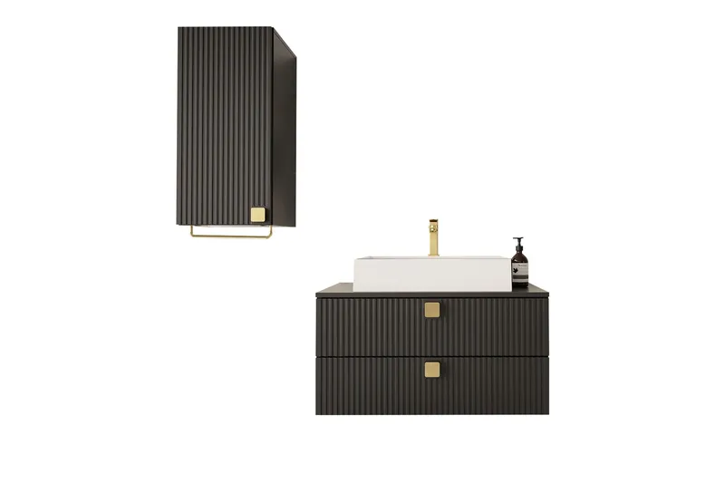 Alima Möbelset för Badrum, Svart