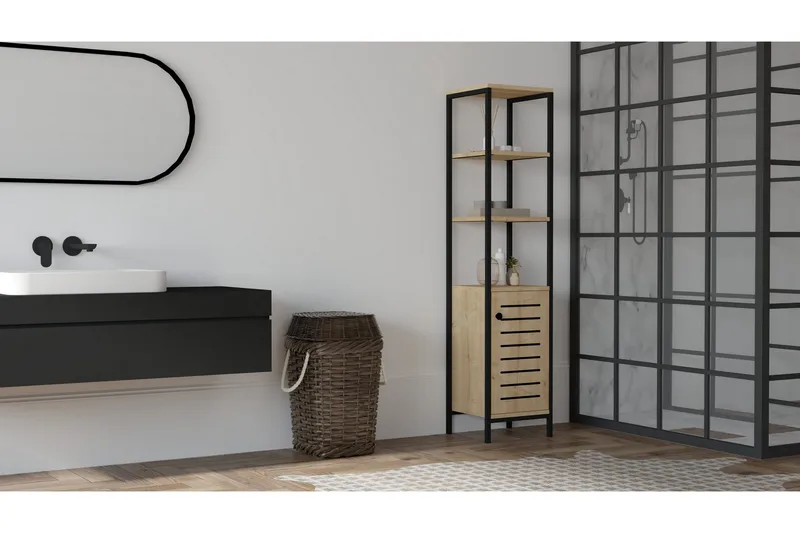 Andifli Badrumsförvaring 38x162,2 cm, Blå