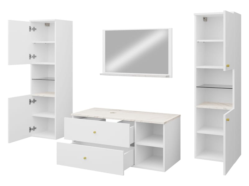 Askersund Möbelset för Badrum - Beige - Förvaring - Badrumsförvaring - Kompletta möbelpaket badrum