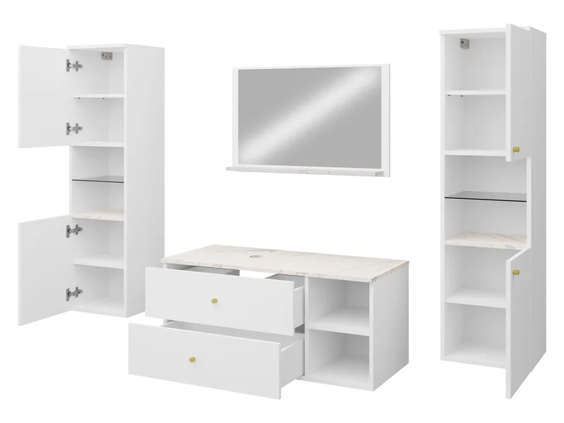 Askersund Möbelset för Badrum - Beige - Förvaring - Badrumsförvaring - Kompletta möbelpaket badrum