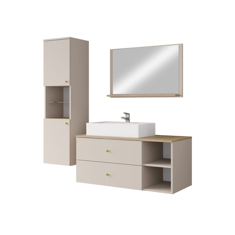 Askersund Möbelset för Badrum, Beige