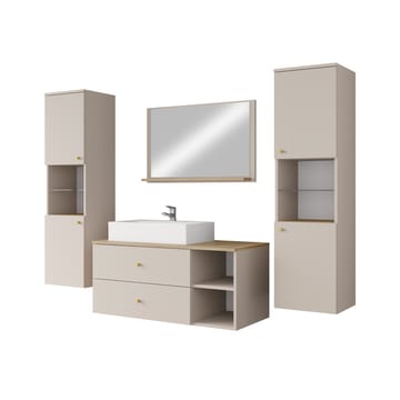 Askersund Möbelset för Badrum - Beige - Förvaring - Badrumsförvaring - Kompletta möbelpaket badrum