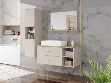 Askersund Möbelset för Badrum - Beige - Förvaring - Badrumsförvaring - Kompletta möbelpaket badrum