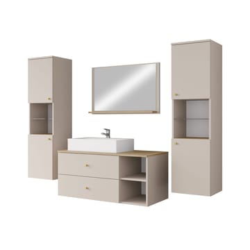 Askersund Möbelset för Badrum - Beige - Förvaring - Badrumsförvaring - Kompletta möbelpaket badrum