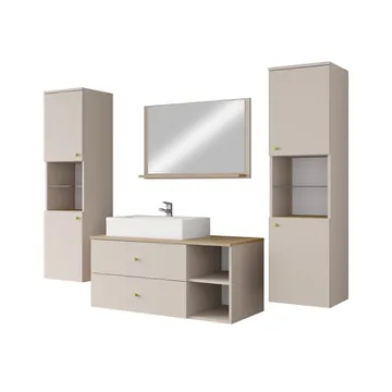 Askersund Möbelset för Badrum - Beige - Förvaring - Badrumsförvaring - Kompletta möbelpaket badrum