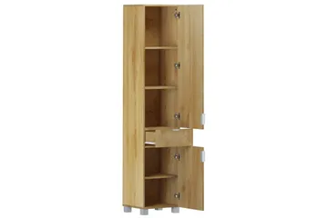 Atlas Högskåp till Badrum 181x38x36 cm - Natur - Förvaring - Badrumsförvaring - Väggskåp & högskåp