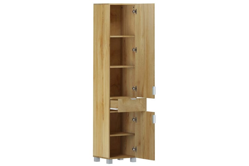 Atlas Högskåp till Badrum 181x38x36 cm - Natur - Förvaring - Badrumsförvaring - Väggskåp & högskåp