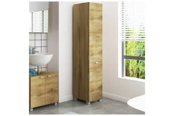 Atlas Högskåp till Badrum 181x38x36 cm - Natur - Förvaring - Badrumsförvaring - Väggskåp & högskåp