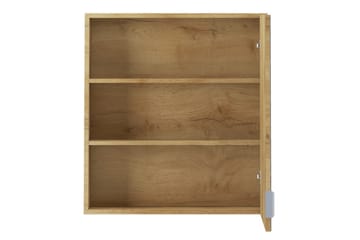 Atlas Väggskåp med Spegel 60x65 cm - Natur - Förvaring - Badrumsförvaring - Spegelskåp