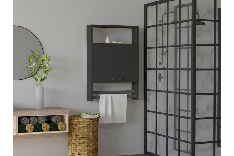 Badrumsförvaring Zakkum 60x87 cm - Antracit - Förvaring - Badrumsförvaring