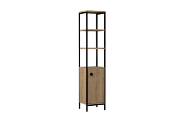 Badrumsförvaring Derine 162x38 cm 4 Hyllor - Blå/Antracit - Förvaring - Badrumsförvaring - Badrumshylla