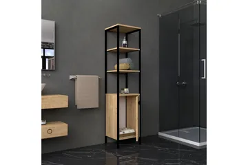 Dasaki Badrumsförvaring 162x38 cm 4 Hyllor - Blå/Antracit - Förvaring - Badrumsförvaring - Badrumshylla