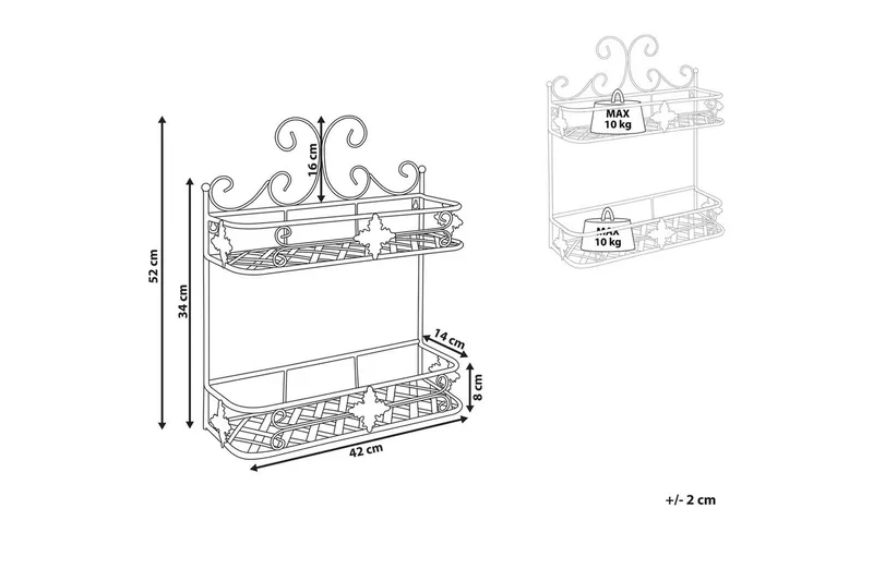 Badrumshylla Marayes Svart - Svart - Förvaring - Badrumsförvaring - Badrumshylla