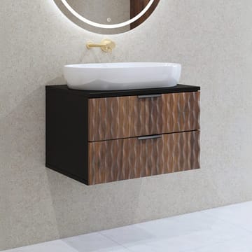 Badrumsmöbel Enzo med 2 Lådor Väggmonterad - 63 cm - Förvaring - Badrumsförvaring - Väggskåp & högskåp