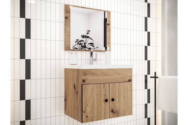 Badrumsmöbelset Dunvegan - Brun - Kompletta möbelpaket badrum