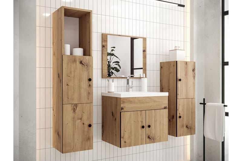 Badrumsmöbelset Dunvegan - Brun - Kompletta möbelpaket badrum