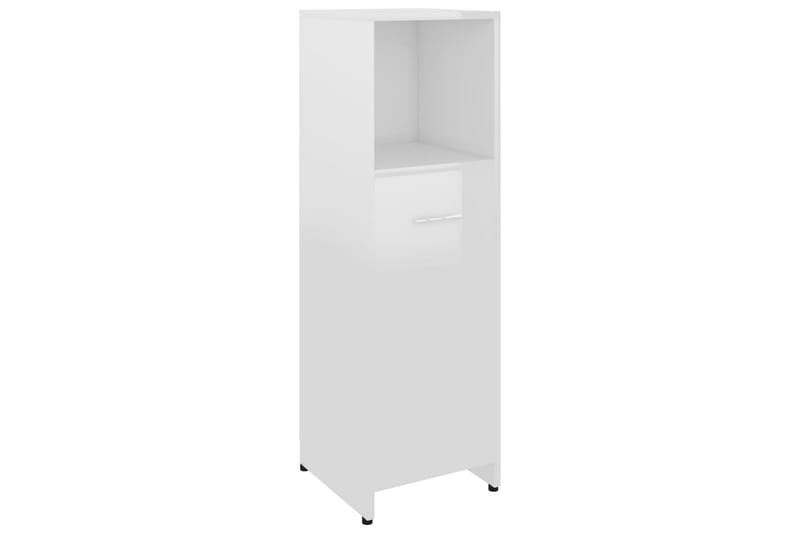 Badrumsmöbler 4 delar vit högglans - Vit - Kompletta möbelpaket badrum