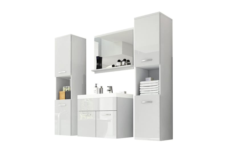 Badrumsmöbler Carignan XL 35 cm - Vit - Kompletta möbelpaket badrum