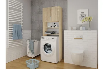 Badrumsskåp 30x65 cm - Beige/Vit - Förvaring - Badrumsförvaring