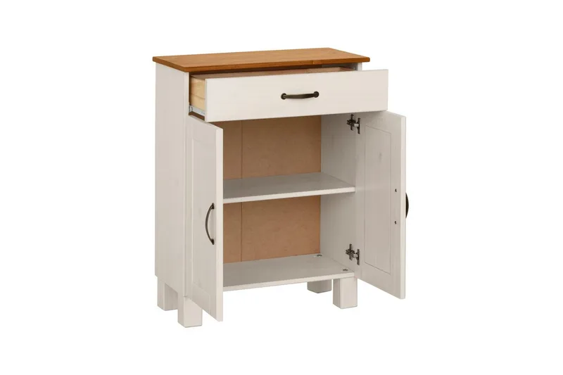 Badrumsskåp Alby 60x30x80 cm, Vit/Honung - 60x30x80 cm, Vit/Honung - Förvaring - Badrumsförvaring - Väggskåp & högskåp