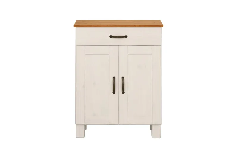 Badrumsskåp Alby 60x30x80 cm, Vit/Honung - 60x30x80 cm, Vit/Honung - Förvaring - Badrumsförvaring - Väggskåp & högskåp