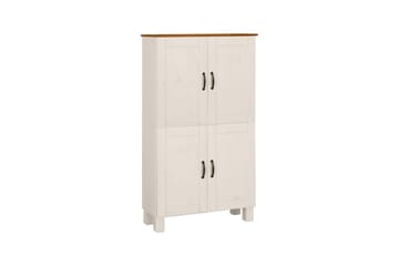 Badrumsskåp Alby 75x30x130 cm, Vit/Honung - 75x30x130 cm, Vit/Honung - Förvaring - Badrumsförvaring - Väggskåp & högskåp