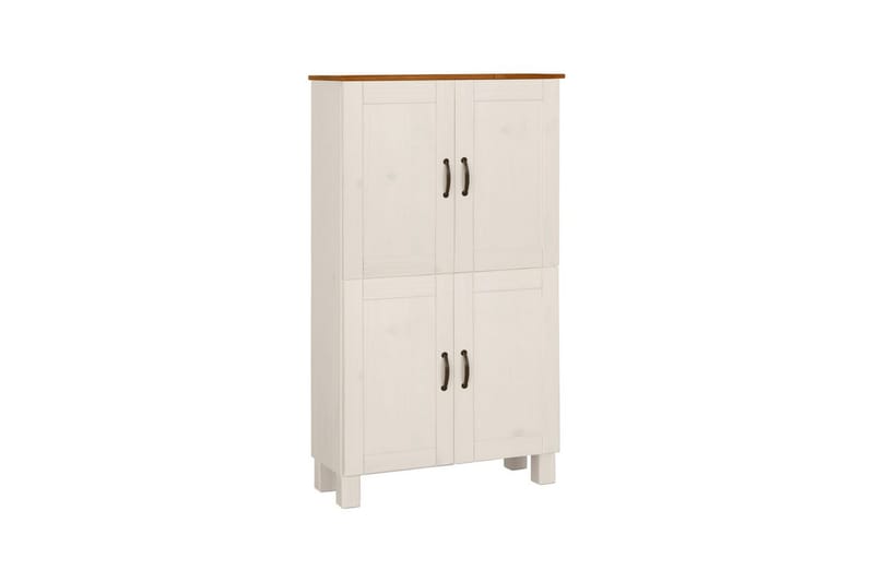 Badrumsskåp Alby 75x30x130 cm, Vit/Honung - 75x30x130 cm, Vit/Honung - Förvaring - Badrumsförvaring - Väggskåp & högskåp